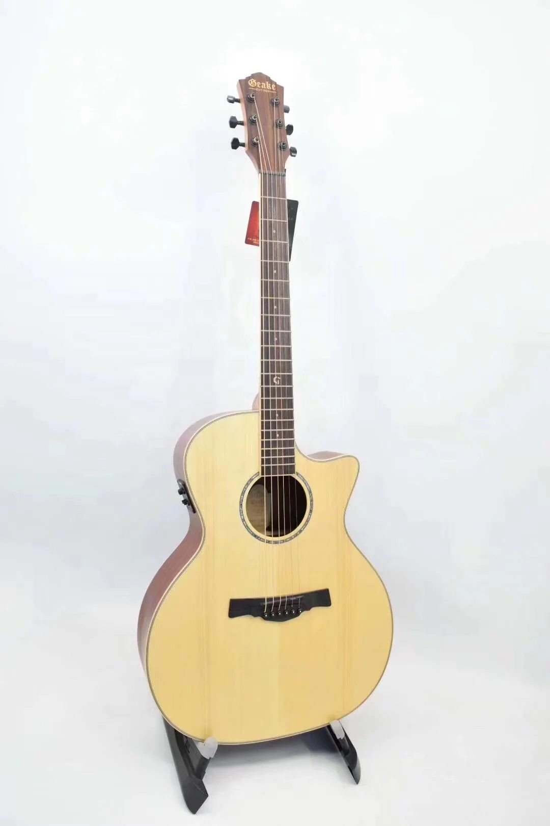 Geake G-201A 40 inch  handmade top solid spruce acoustic guitar