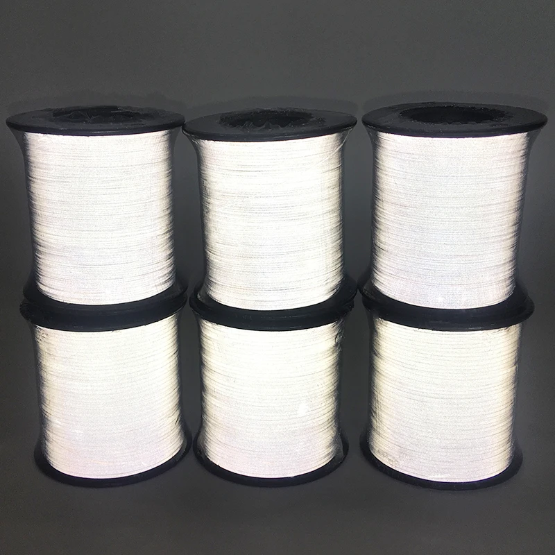 High bright Double Sides Reflective Yarn Knitting Reflective Webbing Or Cap Scarf Factory Direct Supply Reflect  PET  Sheeting