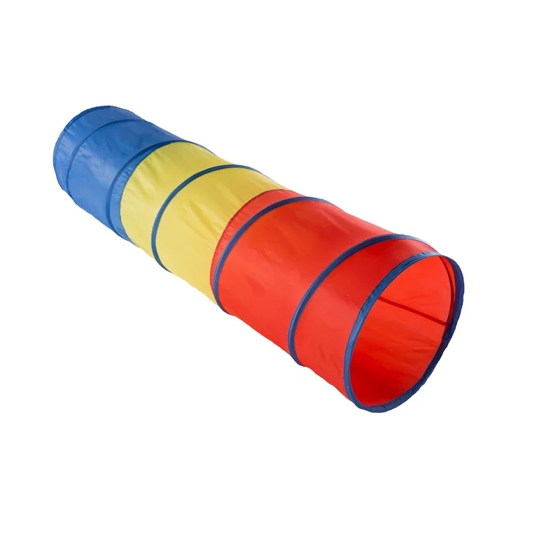 Colorful Baby Play Tunnel for Toddlers with Mesh Window Cat Tunnel for Dog Pets Kids Crawling Tunnel Play Tent Pop Up Pipelines