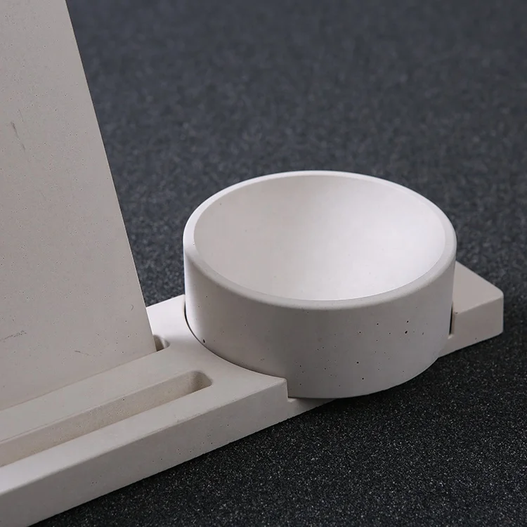 Original Design Multifunctional Concrete Office Supplies Calendar And Cell Phone Stands And Pen Holders For Office Home School