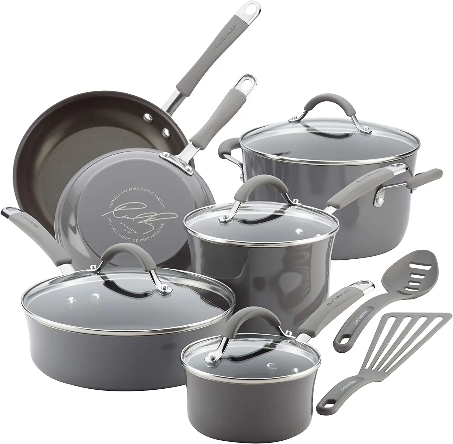 High Quality in stock Home Kitchen Custom Cast Iron Pots And Pans Nonstick Iron Enamel Coating Cookware Sets