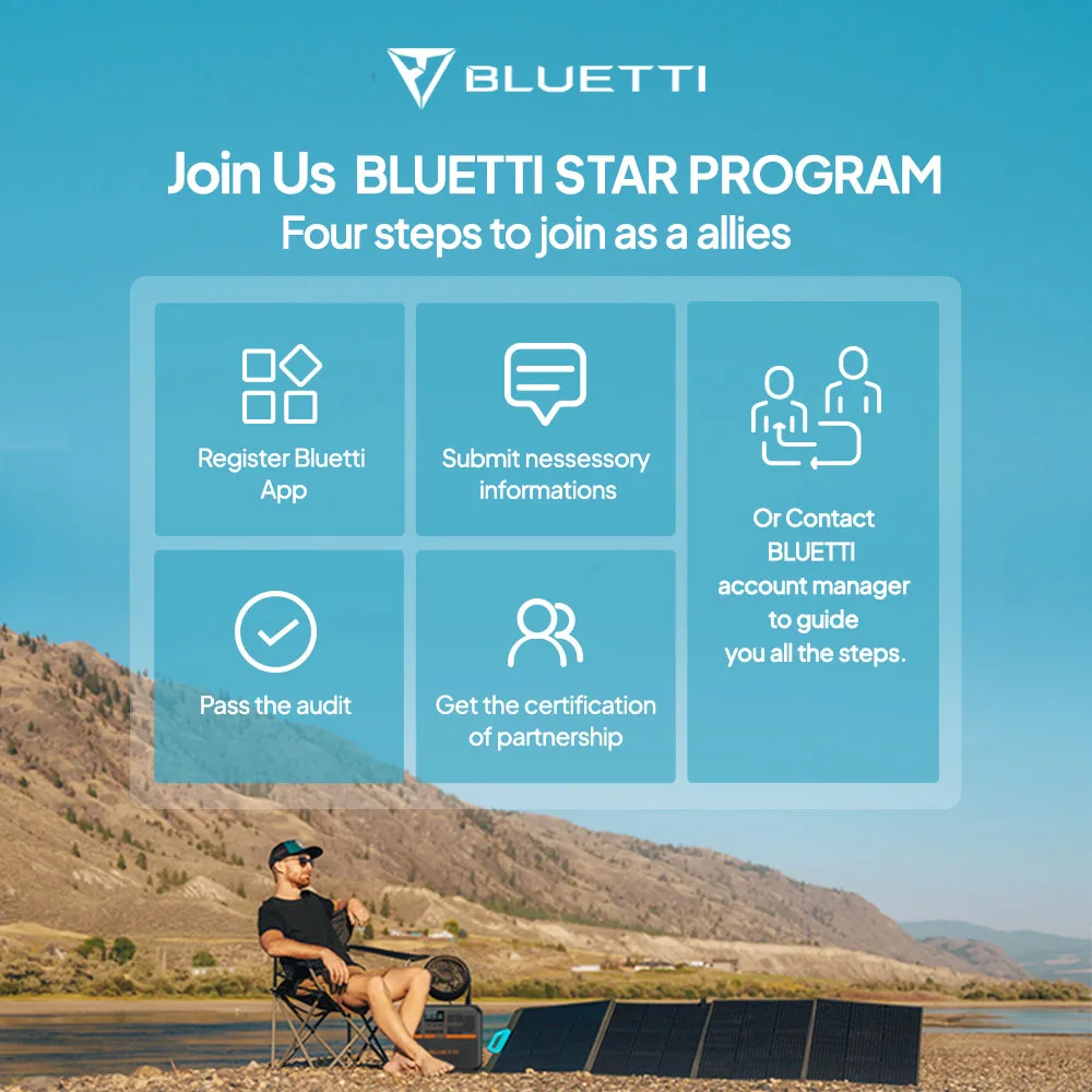 BLUETTI AC200PL Portable Power Station 2304Wh Rechargeable Emergency 2400 W Camping Solar Energy Generator Power Station