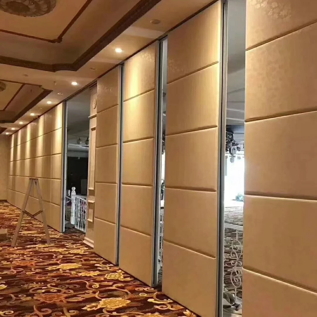 Banquet room soundproof folding door partition customized acoustic sliding folding doors with cheap price