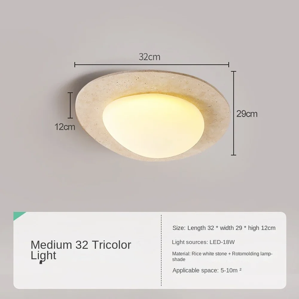 Creative original wood color pebbles living room entrance ceiling light popular iron living room restaurant LED ceiling lamps
