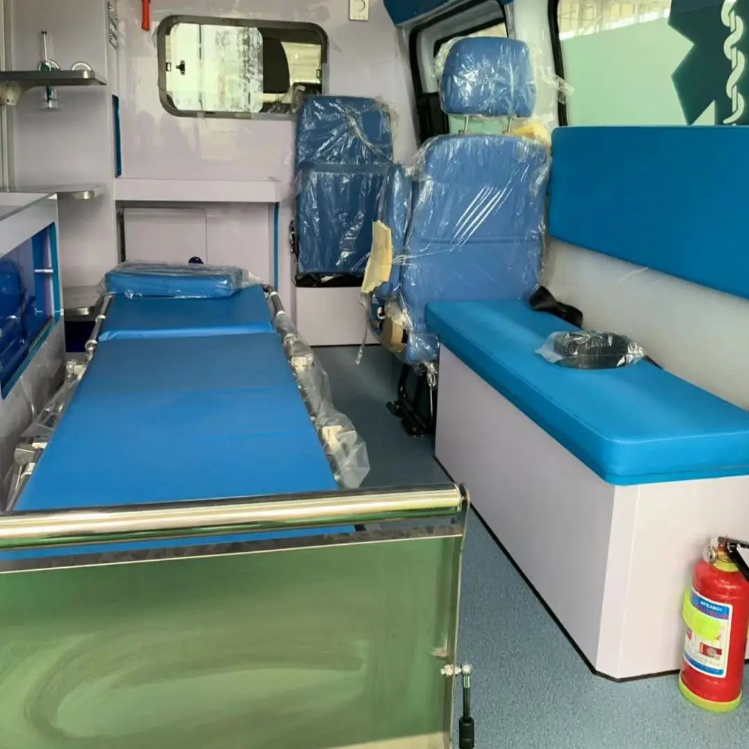 New gasoline first-aid rescue emergency ambulance vehicle