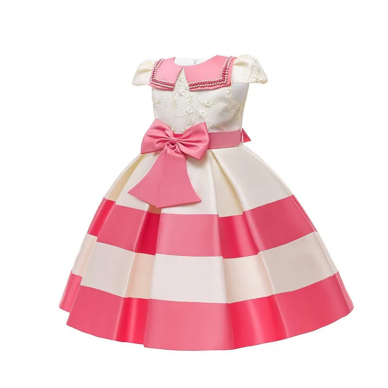High quality Hot sale Frock Dress Up Birthday Party Kids Children 1st Anniversary Evening Flower girls Dress