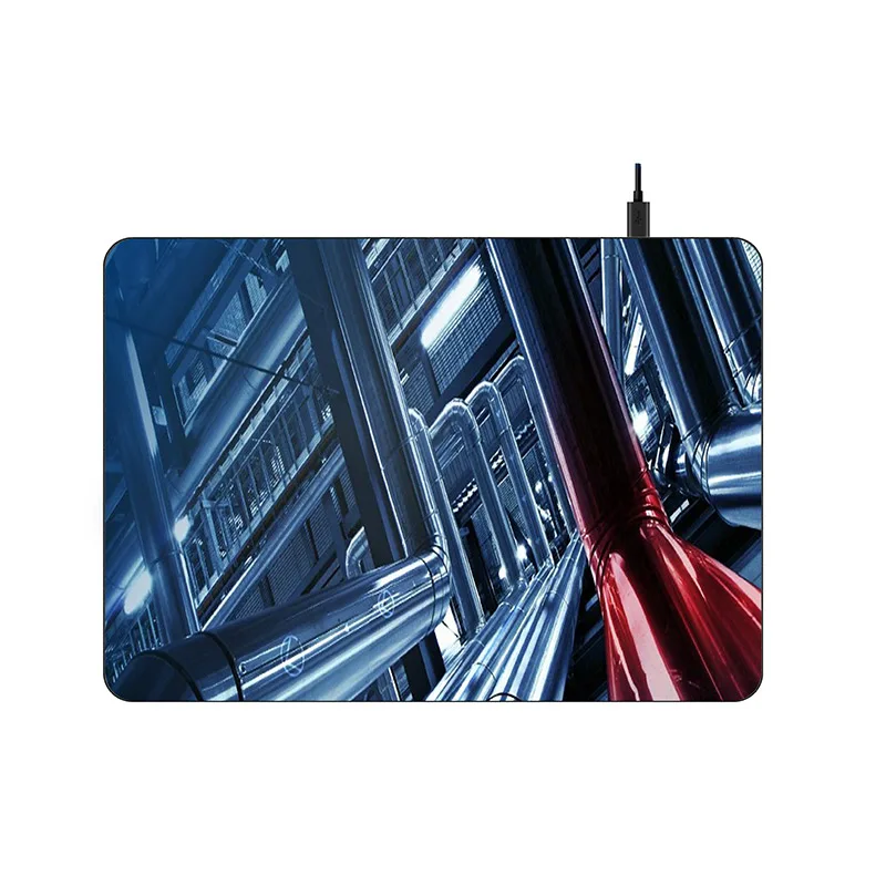 High Quality PU MATERIAL Mouse Pad Custom Logo  Wireless Charging Mouse Pad with usb port