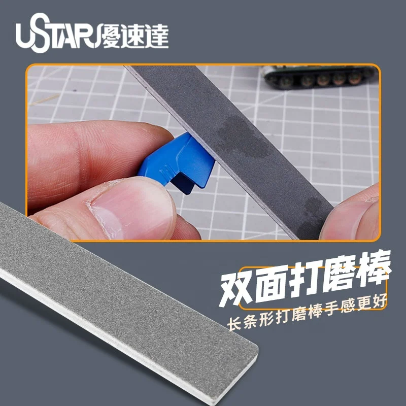 Gunda toy model tool ustarUA-90691 four side sanding file set coarse/medium/fine/oil mesh wholesale