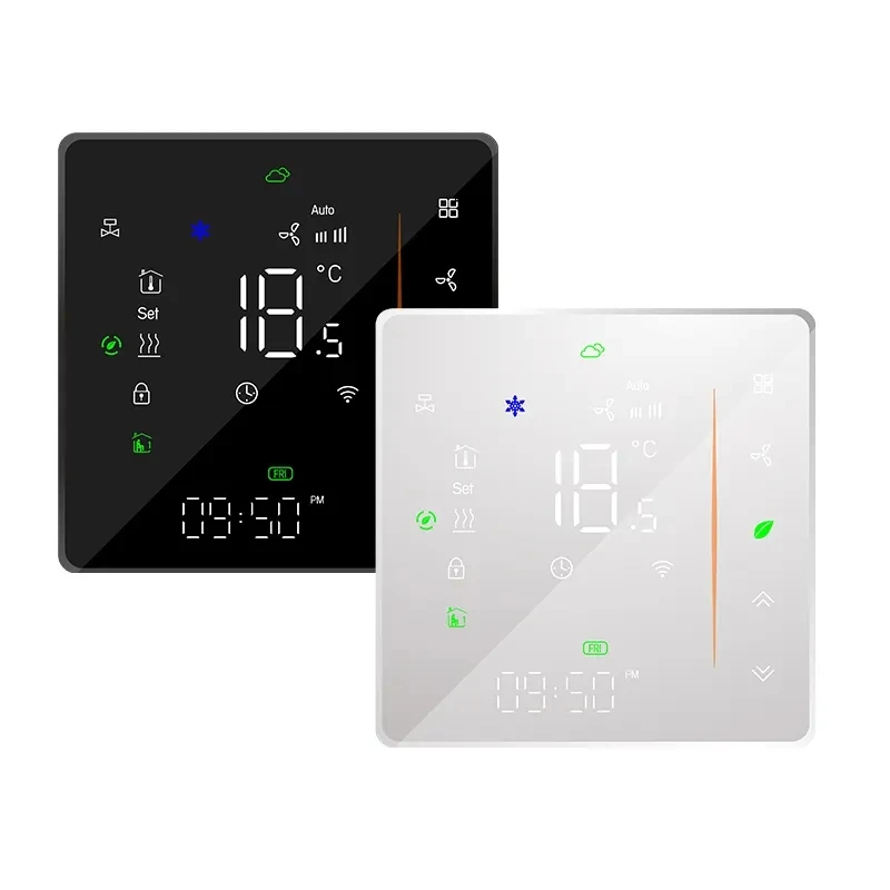 Tuya app Smart Air condition AC thermostat LED Digital Display Temperature controller Switch Wifi Smart and fan coil controller