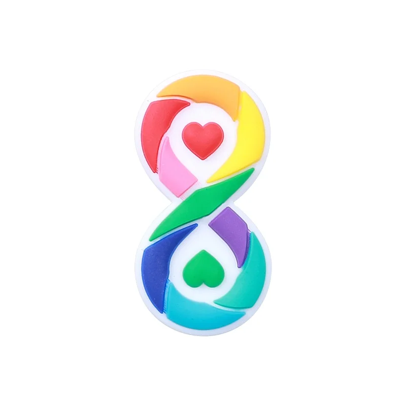 Wholesale Food Grade  Consciousness symbol Silicone Focal Beads For Pen Making