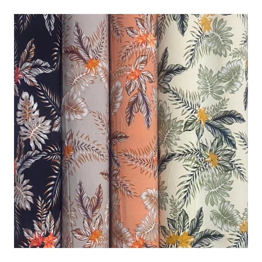 wholesale fabric of polyester stretch print flowers designs 97 polyester 3 spandex for dress