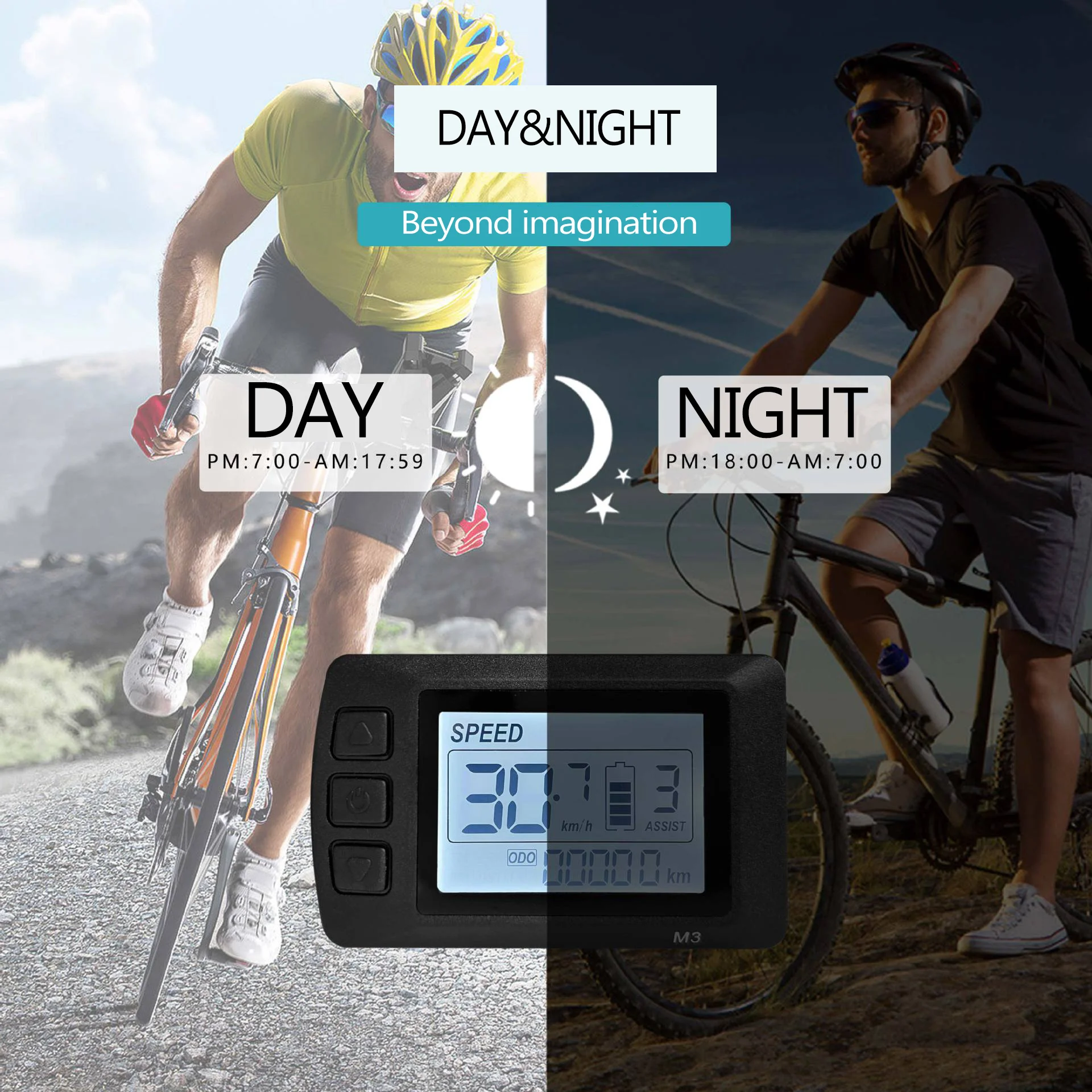 24V 36V 48V Electric Bicycle Smart Control Panel LCD-M3 Display Ebike Suitable Accessories SM Connector Conversion Kit LCD-M3