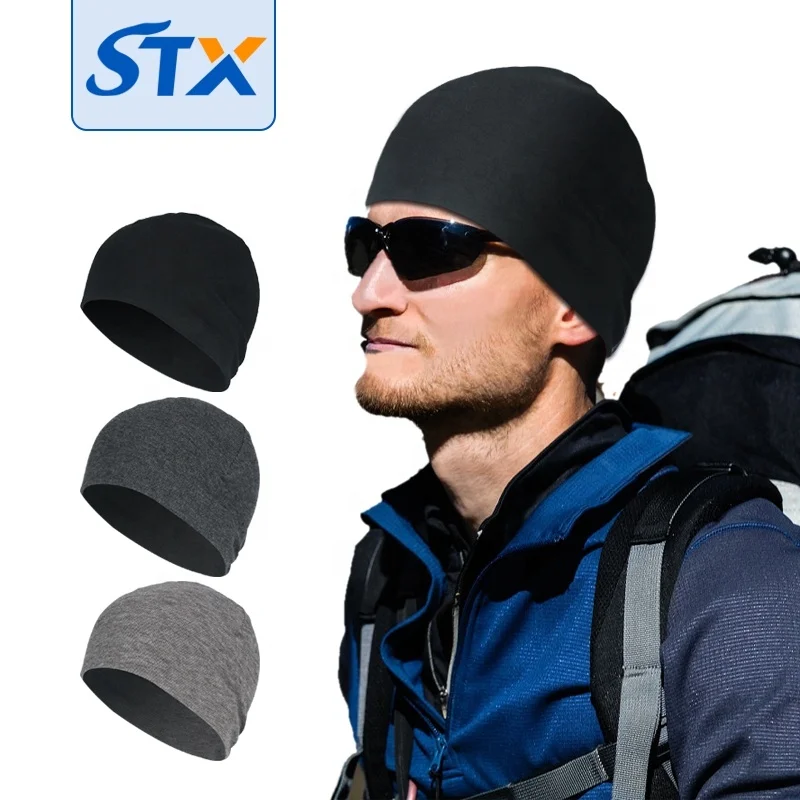 Fisherman Windproof Warm Unisex Acrylic Knitted Designer Custom Logo Running Men Winter Beanie Ski Hats Solid Color