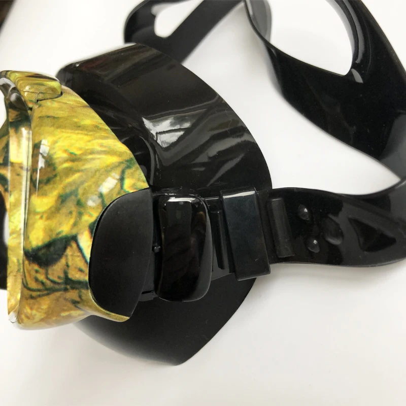 
Diving Mask Silicone Mask Tempereted Glass CAMO Mask For Freediving Snorkelling Spearfishing Frame 