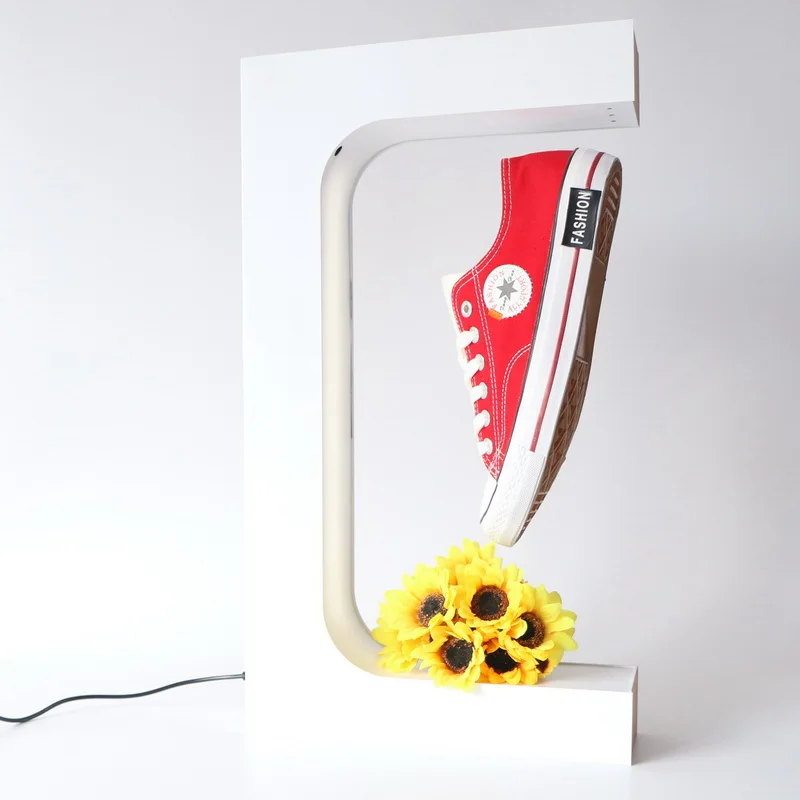 Круглая витрина для обуви, вращающаяся витрина, магнитная левитационная продукция