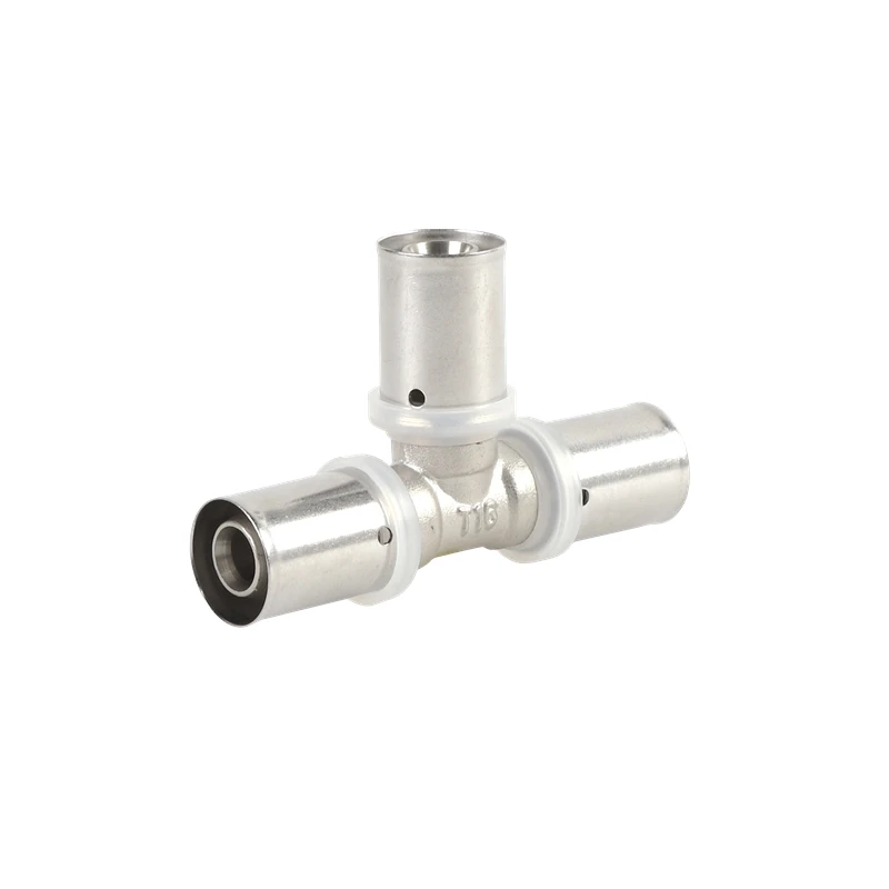 High Quality  Brass  Pipe fitting with Stainless steel sleeve Press Fitting