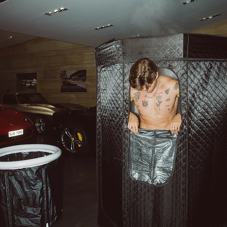 Sauna Room with Ice Bath Pod Popular One Person Size Portable folding Steam Sauna Room for home use