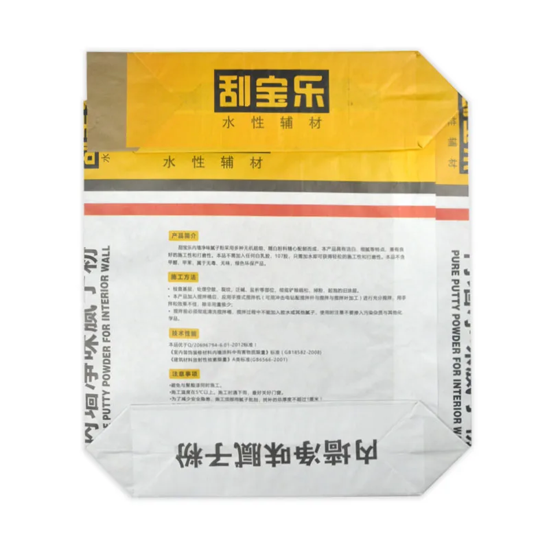 20kg Tile Adhesive Multiwall Paper Valve Bags empty cement bag paper bags industry