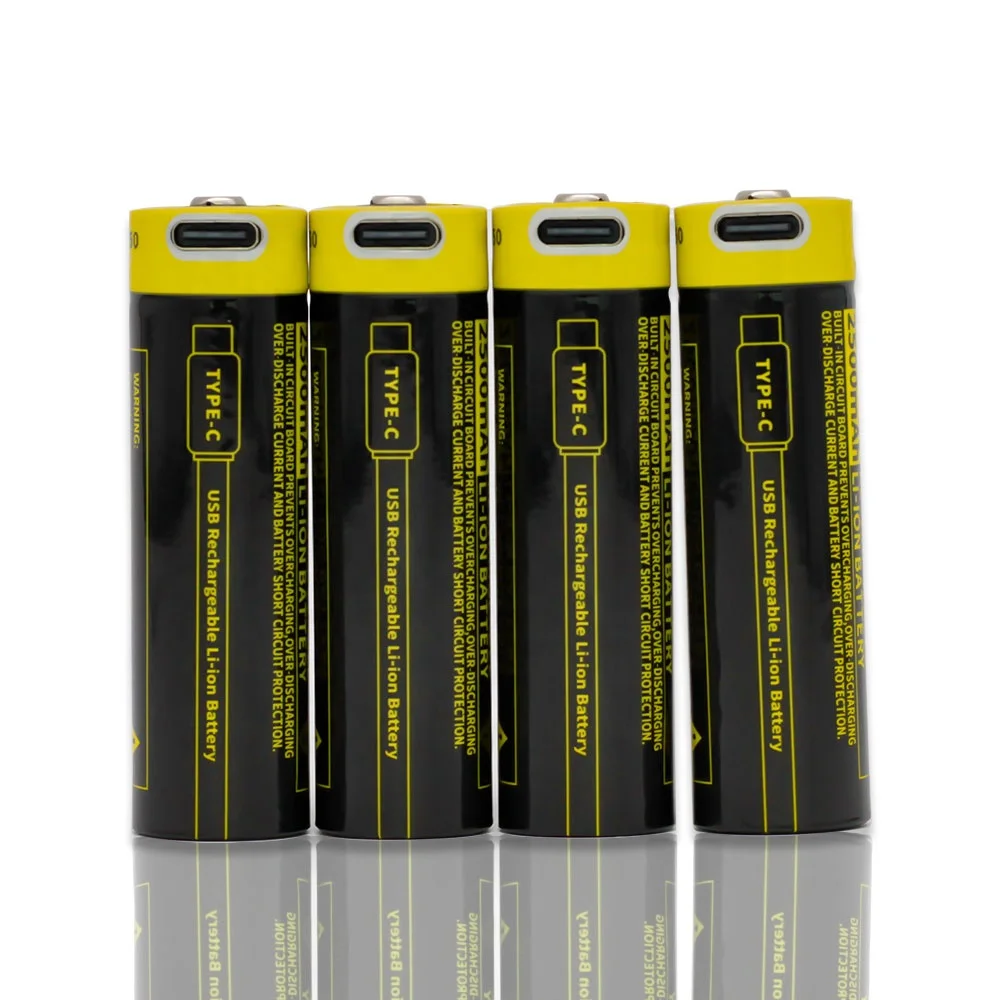 TYPE C Usb Aaa Aa 18650 3.7V Lithium Li-ion Battery Usb Rechargeable Batteries Type C D 18650 Cr123a