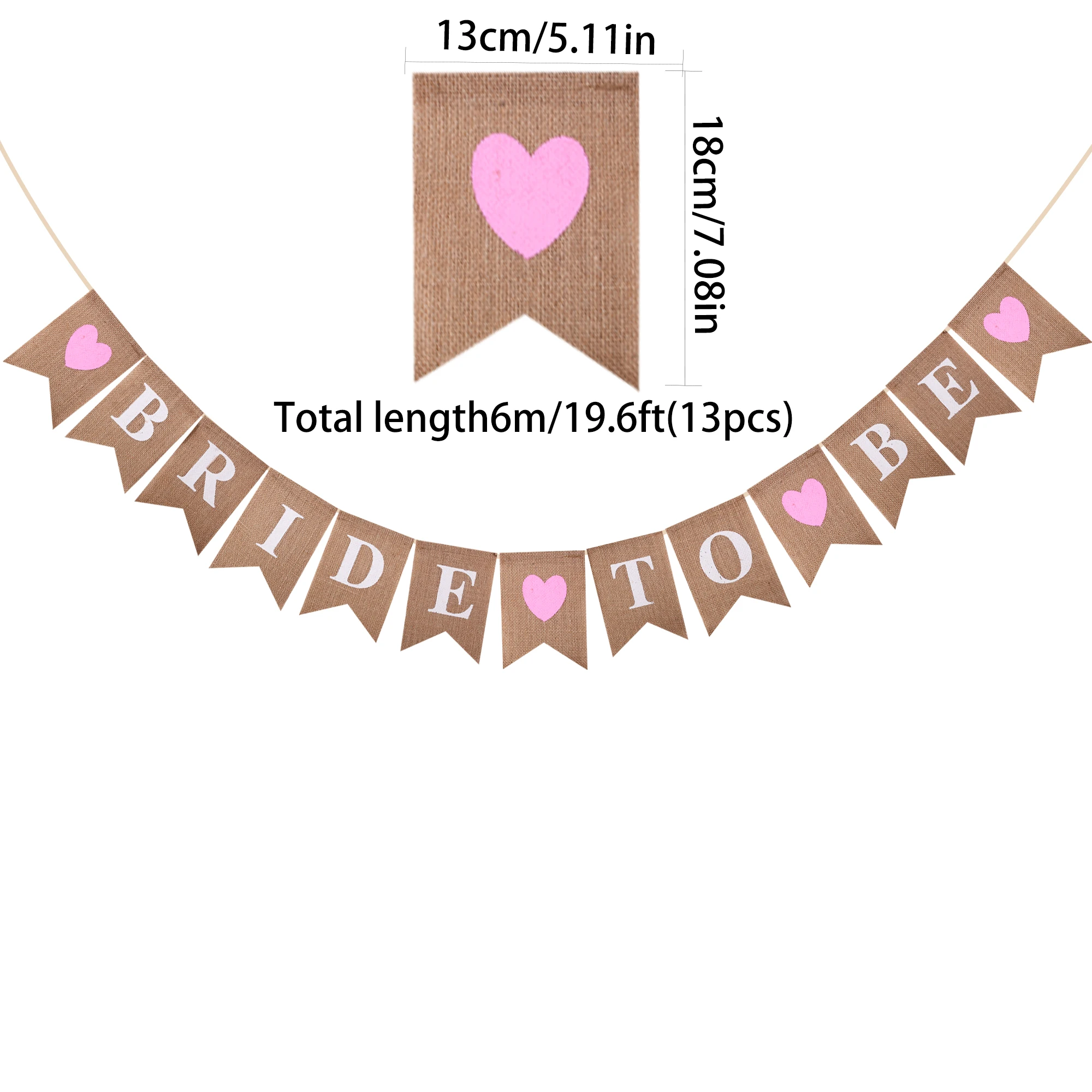 Burlap Bride to Be Banner for Bridal Showner Engagement Bachelorette Party Decorations Garland Wedding Photo Prop RC06281210