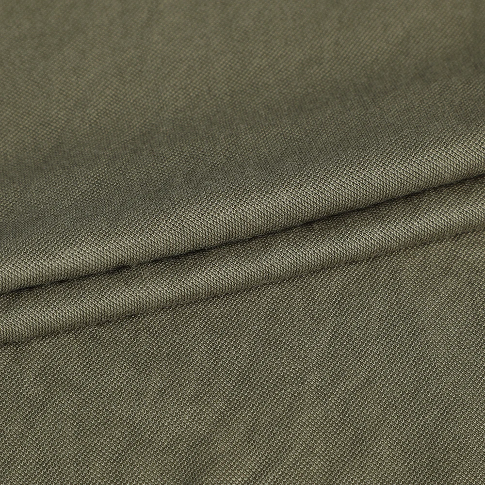 Very Fashion and Confortable 81% R 19% N NR Pique Polyester Knit Fabric for Polo T-shirt