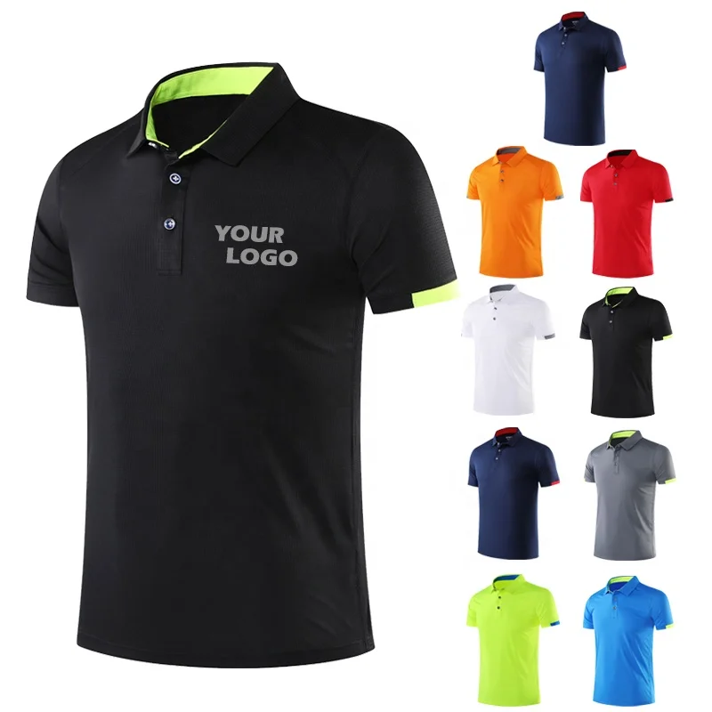 Casual Men Embroidered 100% Cotton Fabric Polo Shirt  For OEM/ODM