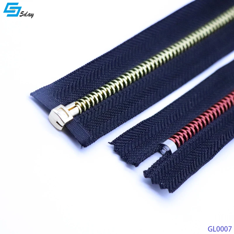 
Metal Zipper Circle Teeth Customized Colorful Tape 