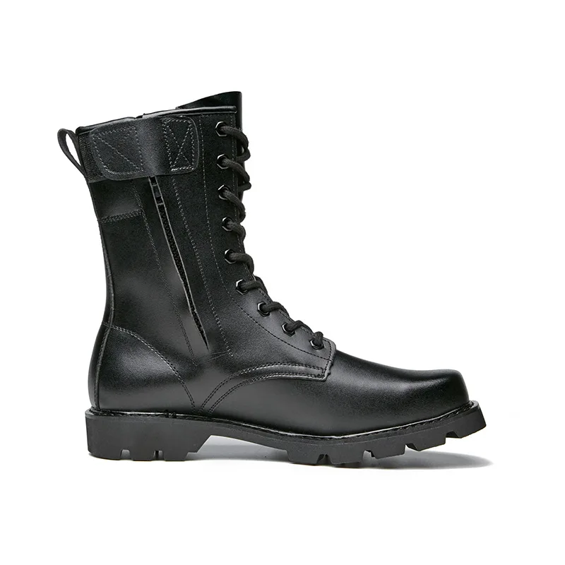 Top Quality Full Cowhide Body Tactical Leather Boots Combat Boots  Tactical Shoes