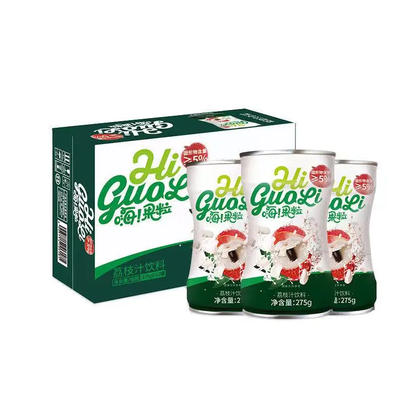 Taifu  Hi Fruit Diced Lychee Juice, Coconut Fruit Diced, Canned Sweet & Sour Fruity Drink Wholesale 310ml*12 cans/carton