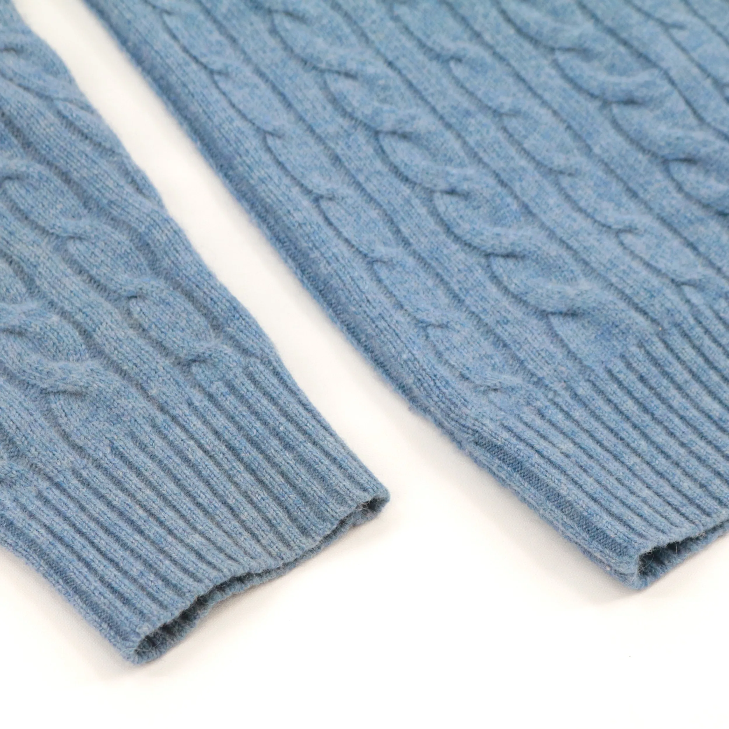 AiNear wholesale custom logo design oem odm long sleeve turtleneck male 100% cashmere wool blend cable knit men cardigan sweater