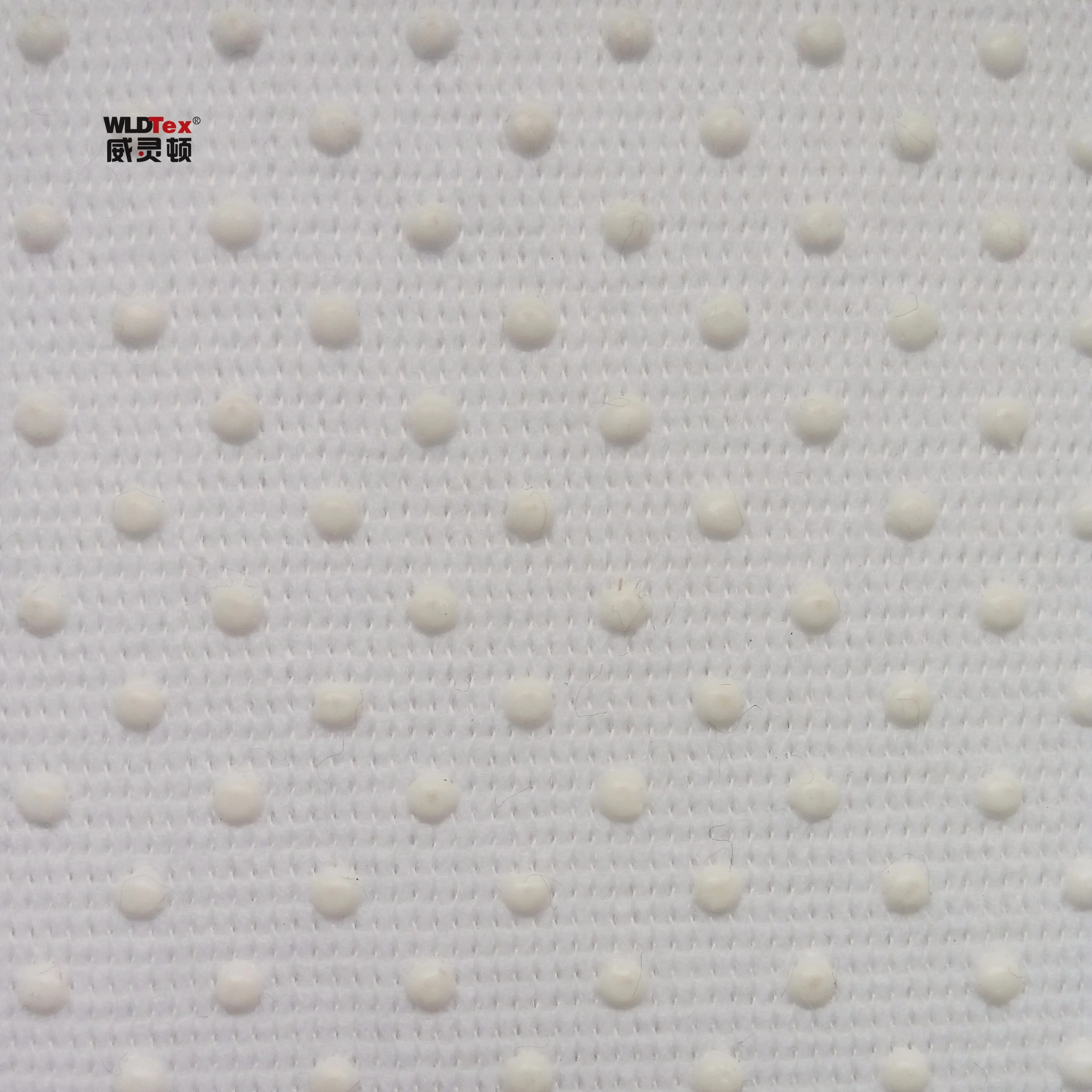 little white dots antislip 240CM width nonwoven  mattress fabric