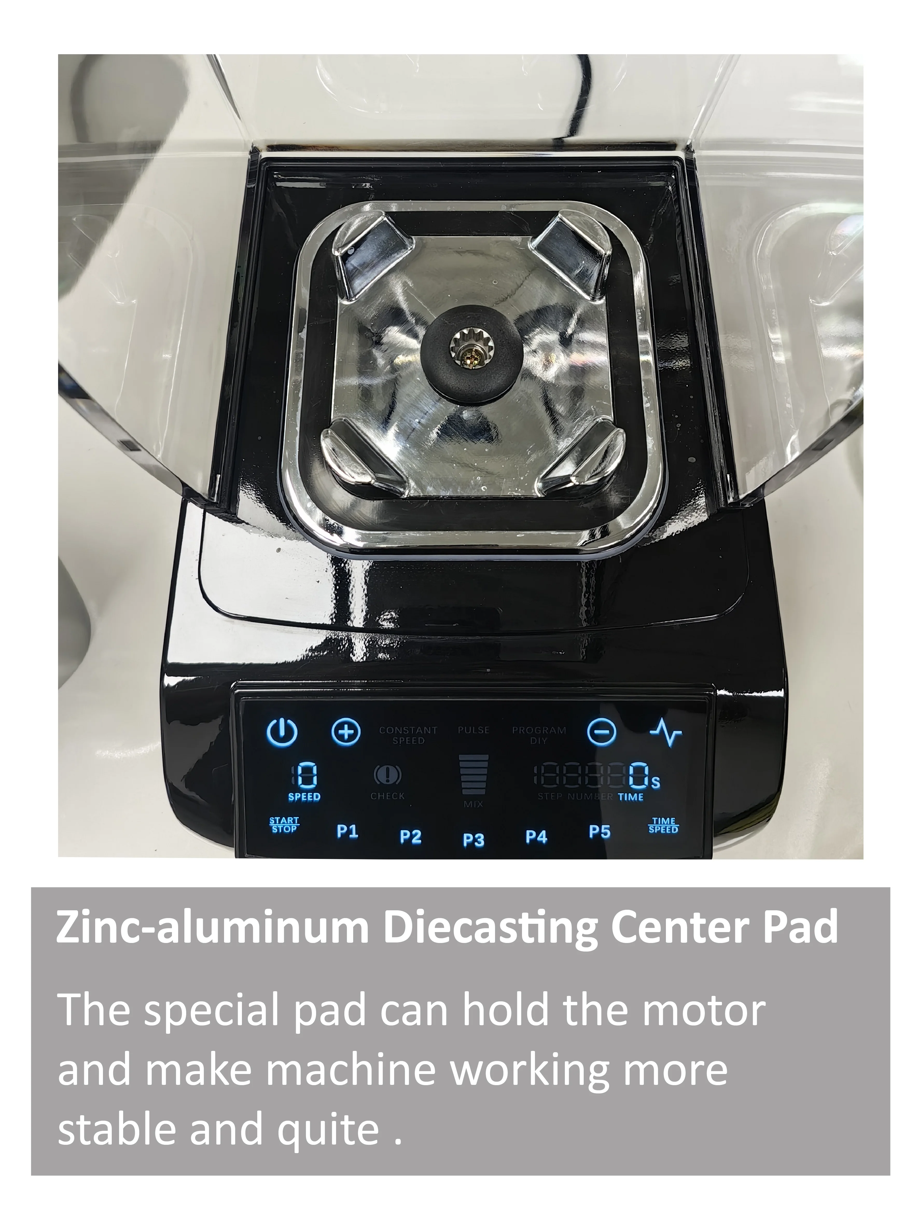 2200W Professional Commercial Blender With Shield Quiet Sound Enclosure 2200W Industries Strong and Quiet Beautiful design