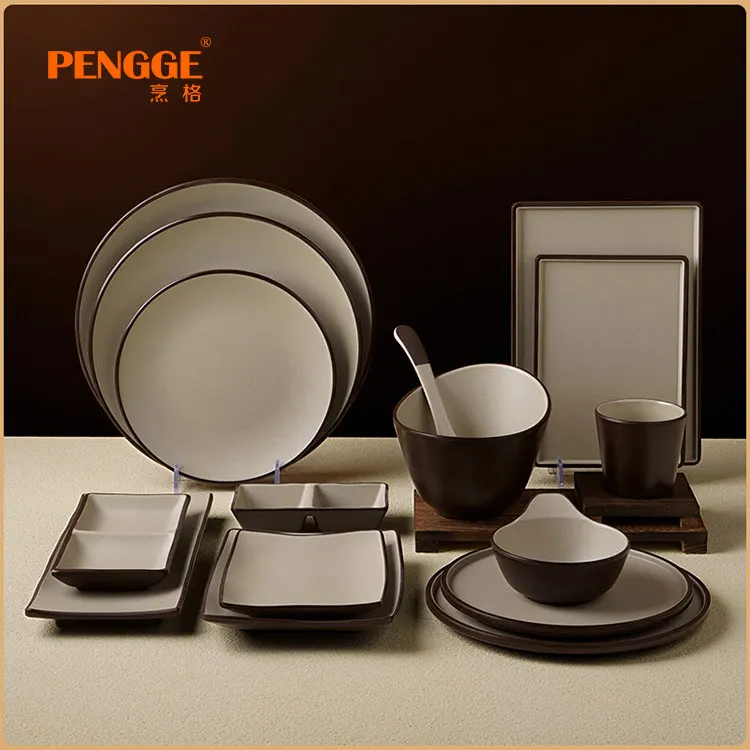 Unstable plastic soup bowls, irregular melamine bowls in restaurant tableware