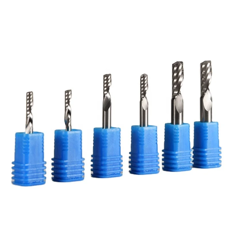 1 Flute Router Bits Carbide CNC Single Flute End Mill Tool Cutter For CNC Machine Lathe