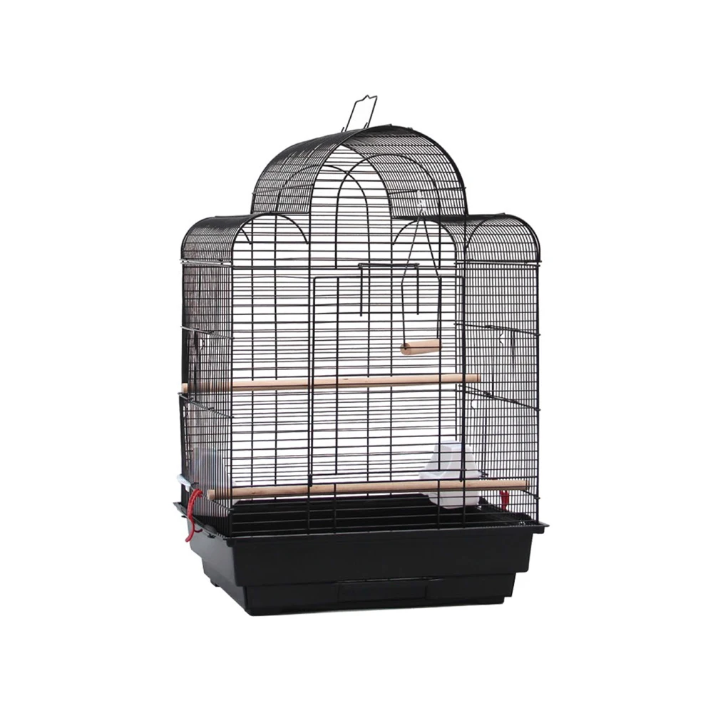 Durable Stainless Steel Wooden Parrot Bird Cage Hanging Cages for Birds Breeding Cage Nest House