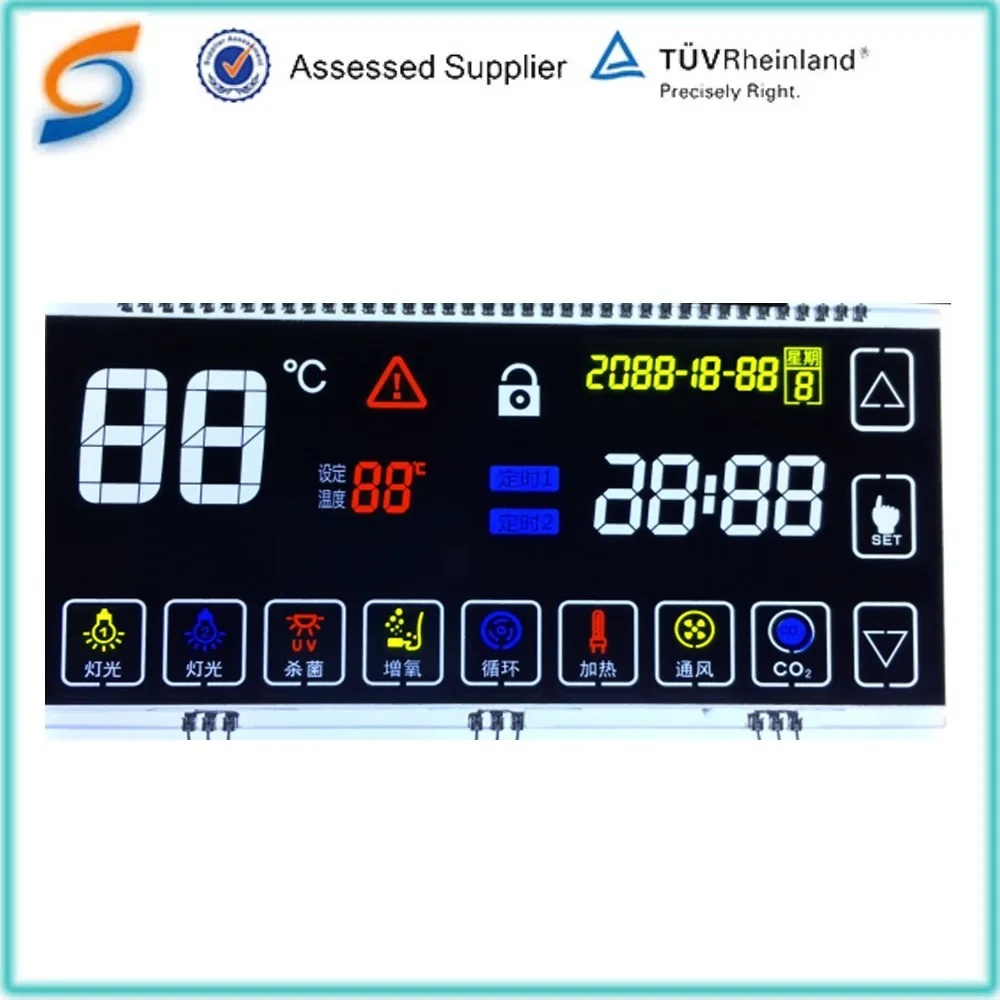 Segment Aquarium Lcd with Wifi,lcd display module black background