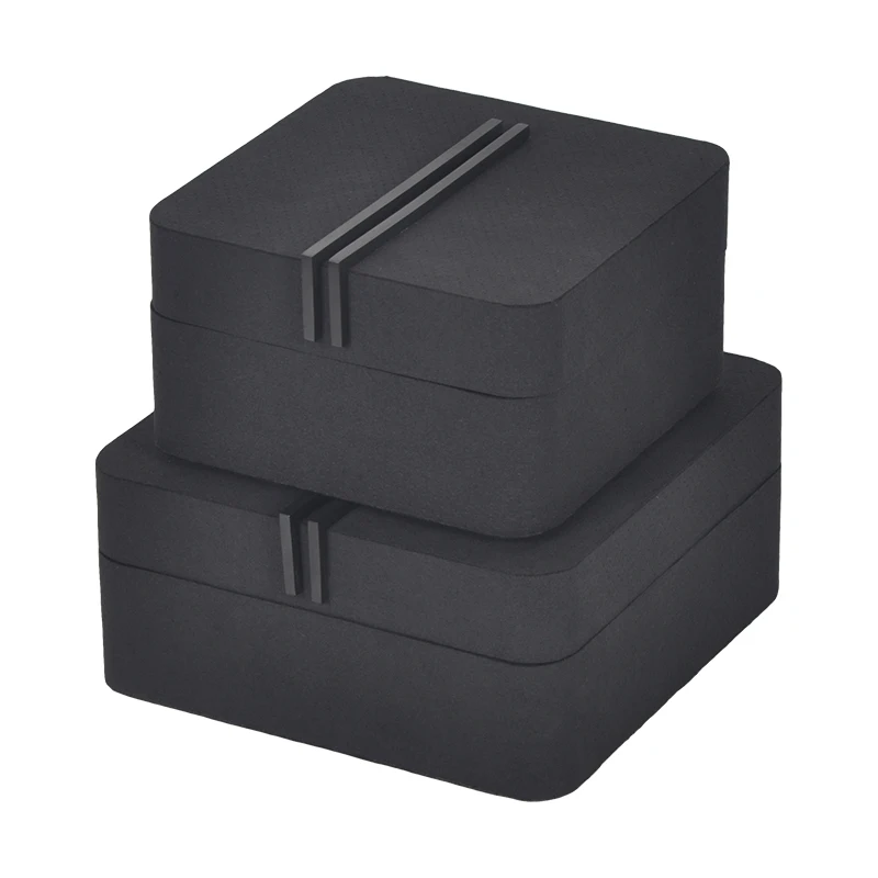 New Chinese-style leather jewelry box finishing decorative ornaments model room cloakroom wardrobe entrance storage jewelry box