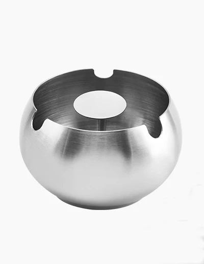 Innovative Home Luxurious Stainless Steel Vehicle-mounted Cigar Ashtray Smoke Ash Cigarette Holder Case Container