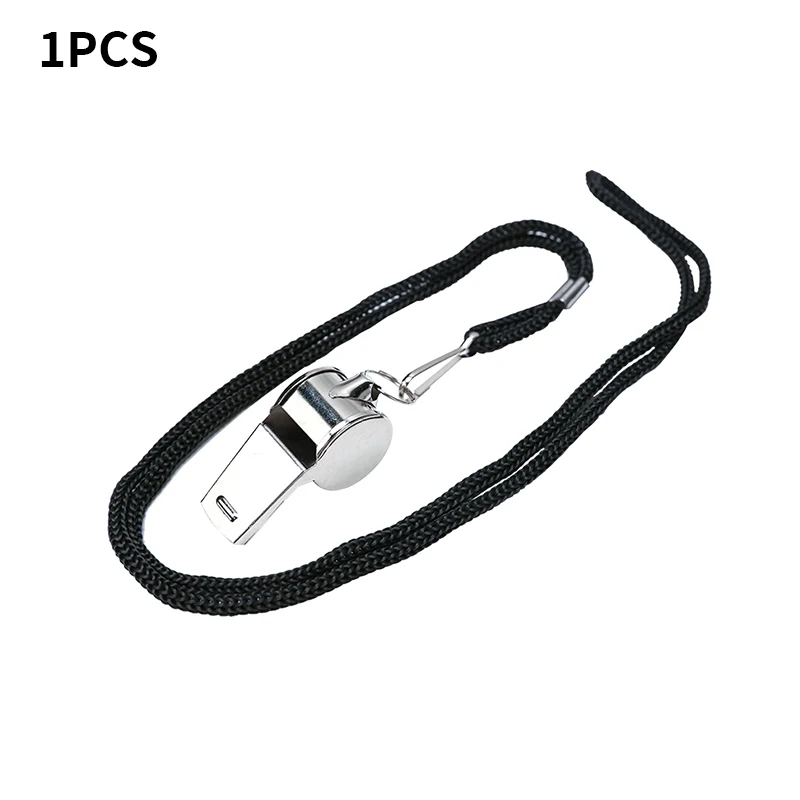 Professional Stainless Steel Whistles with Lanyards for Soccer Basketball Referee Bulk Purchase
