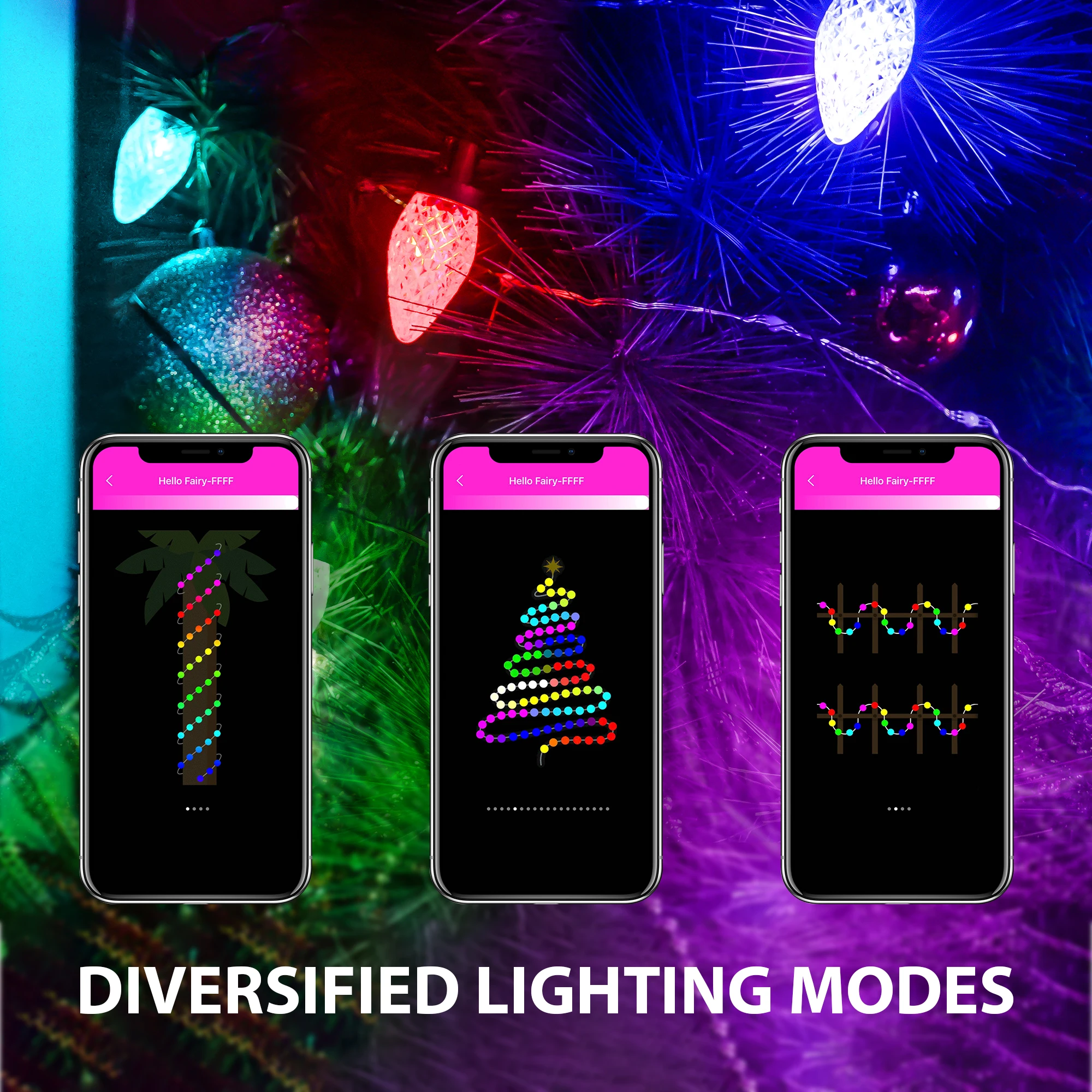 Led Christmas Garland 100 Led 33 Ft Strawberry String Indoor Outside Patio Fairy Lights Wedding Party Decor EU 220V US 110V