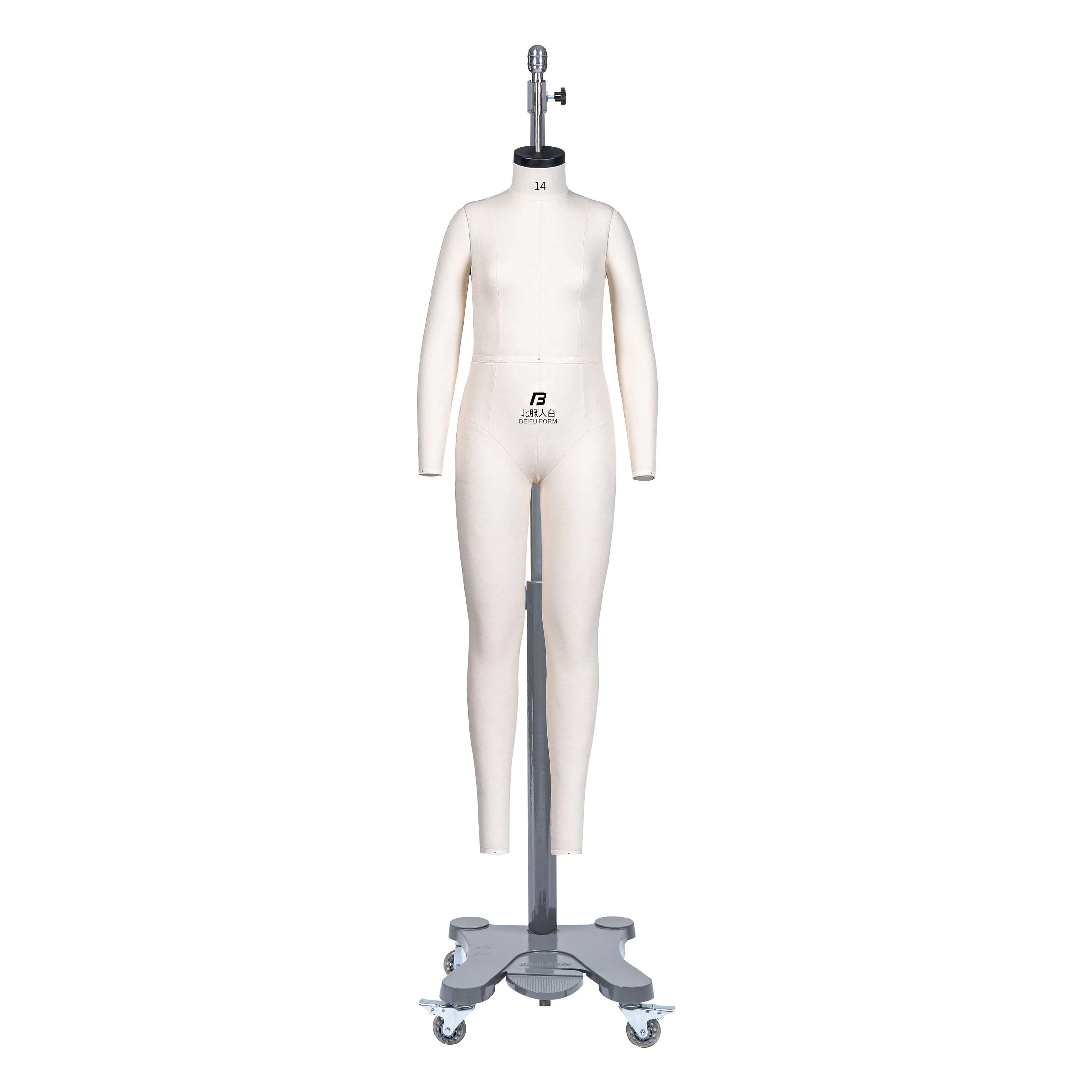 Beifuform USA size 14 full body girls manikin white fabric models fiberglass dummy high quality mannequin for Teenager