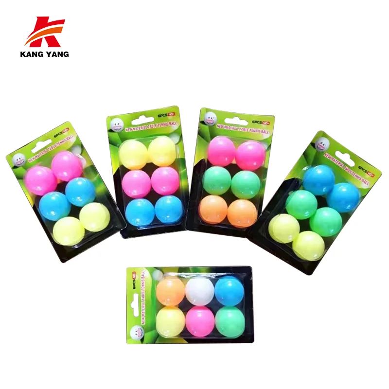 Wholesale 100Pcs/Bag Plastic Color 5 Star Table Tennis Balls Custom 40Mm Ping Pong Ball  For Match
