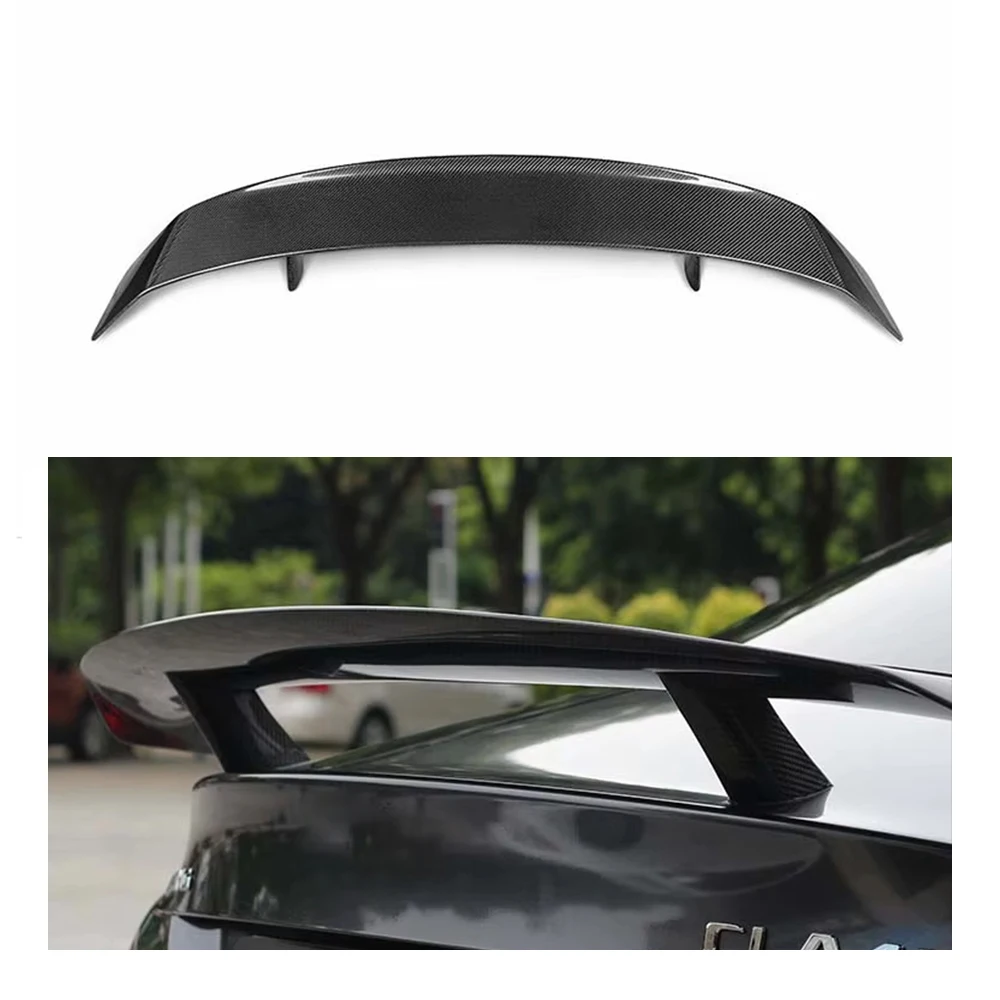 Dry Carbon Fiber Bodykit Car Accessories  Roof Trunk Spoiler Rear Wing for Mercedes Benz CLA Class W117 C117