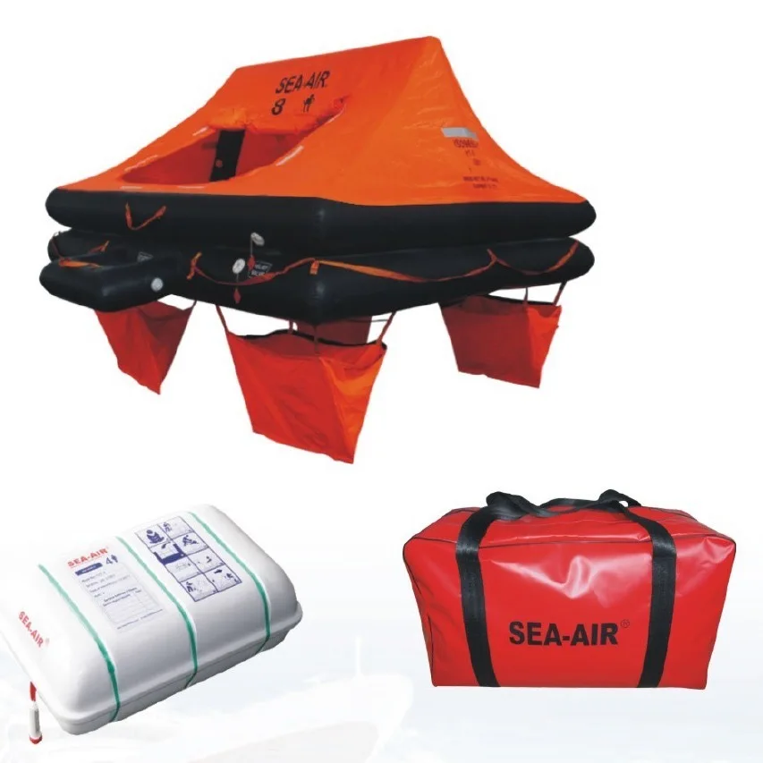 Multi person inflatable life raft container&release device with CCS certificate