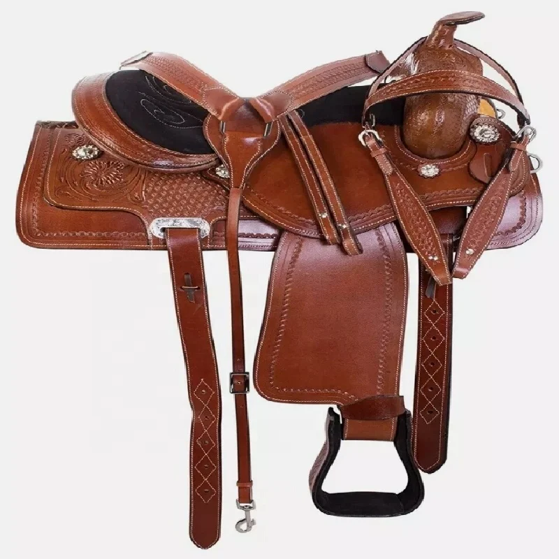 
High Quality Horse Saddle Pad Premium Leather Western Horse Saddle By inspire apparel 