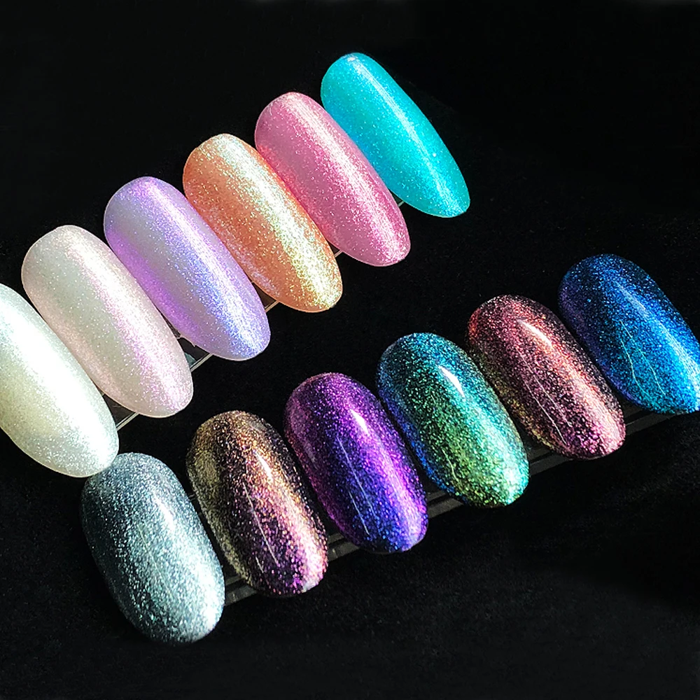 Hanyinails New design chameleon Glitter gel polish for nail art diamonds nail polish kit OEM customization