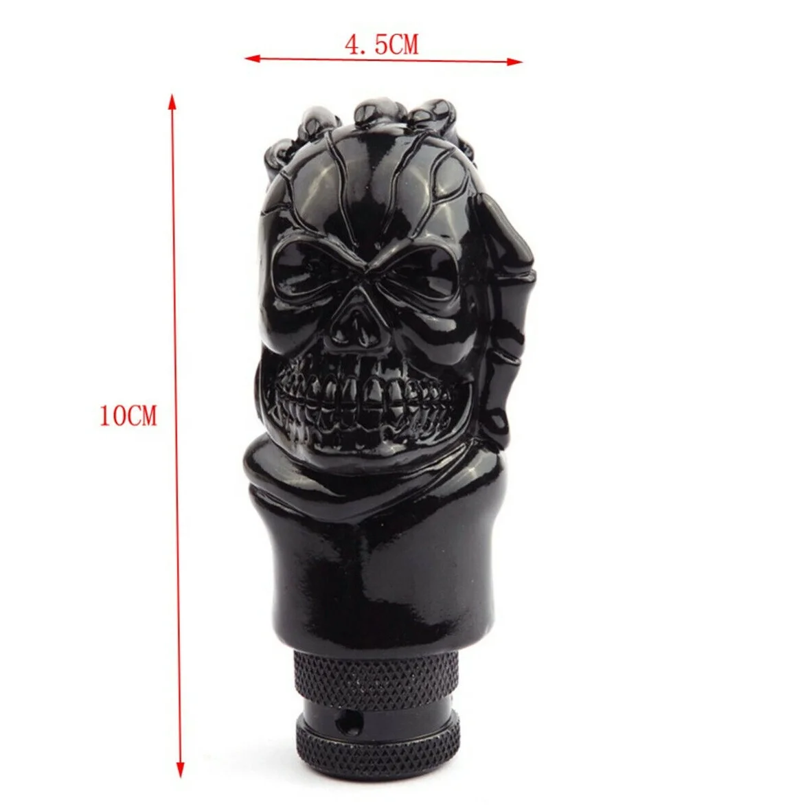 JDMotorsport88 Car Universal Manual Wicked Skull Head Gear Stick  Shift Shifter Knob