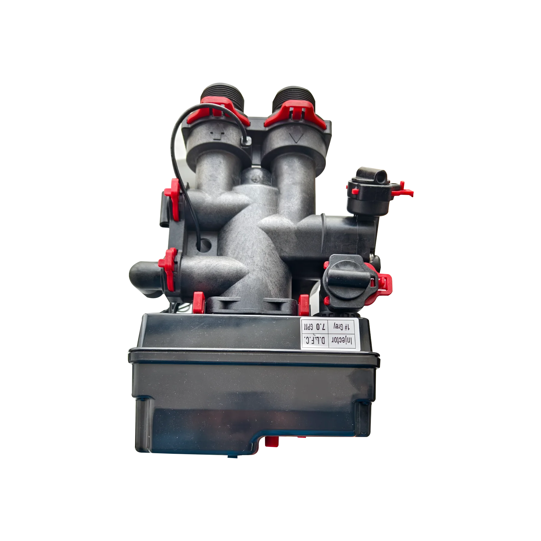 automatic control valve or water softener control valve with empty salt cabinet technology