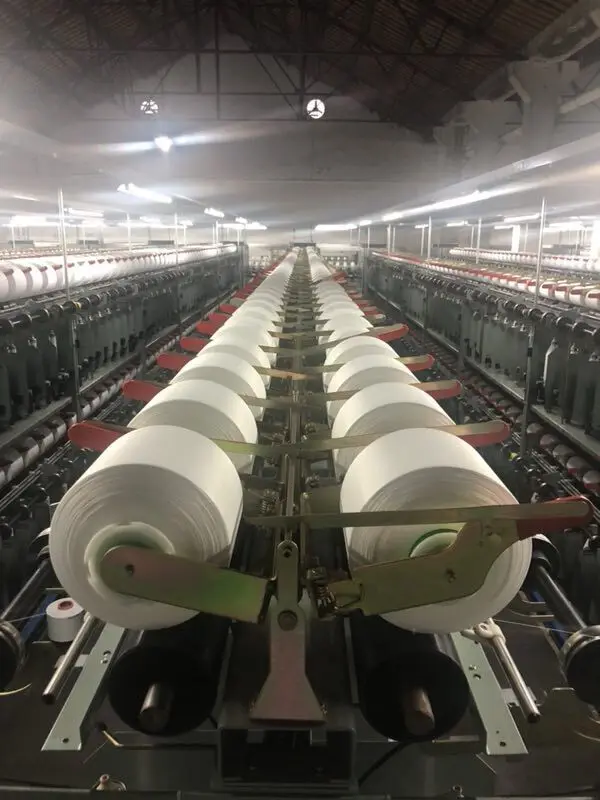 two for one twisting machine for filament yarn