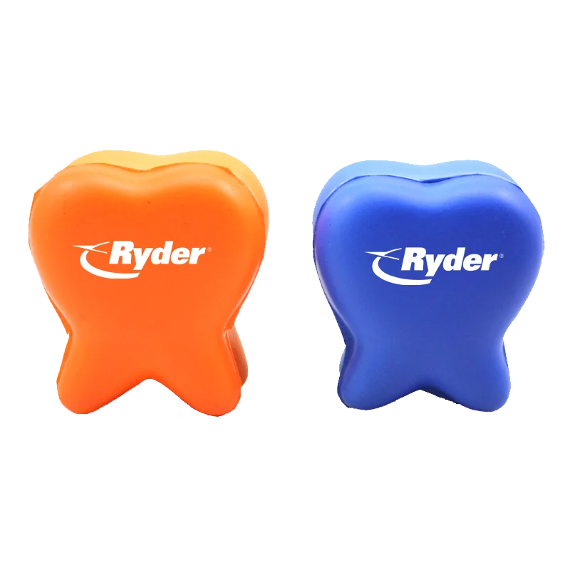 Tooth Shaped Anti Stress Ball with Customized Logo
